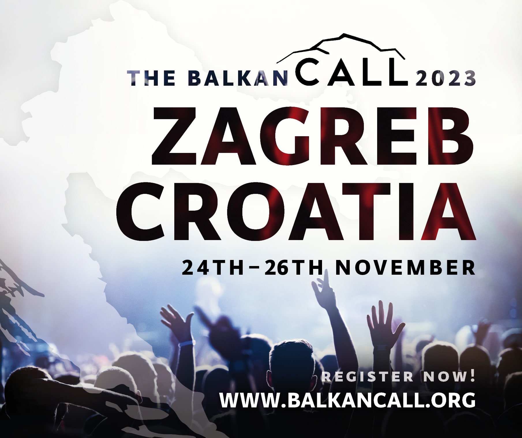 Poster for balkan call 2023 event